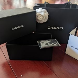 Chanel Sunglasses box, wipe, and bag